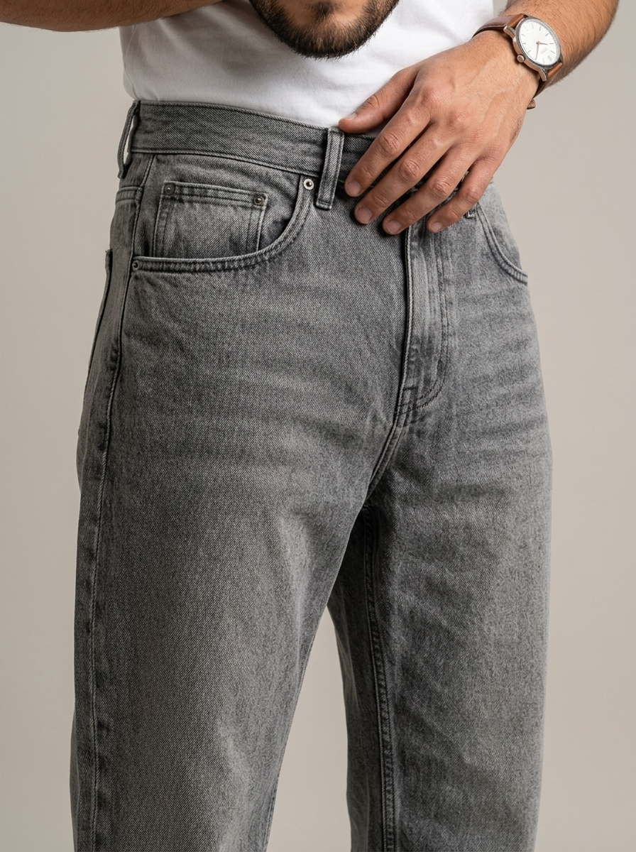 Jeans true TRUE - Gris - detalhe - ColomShop