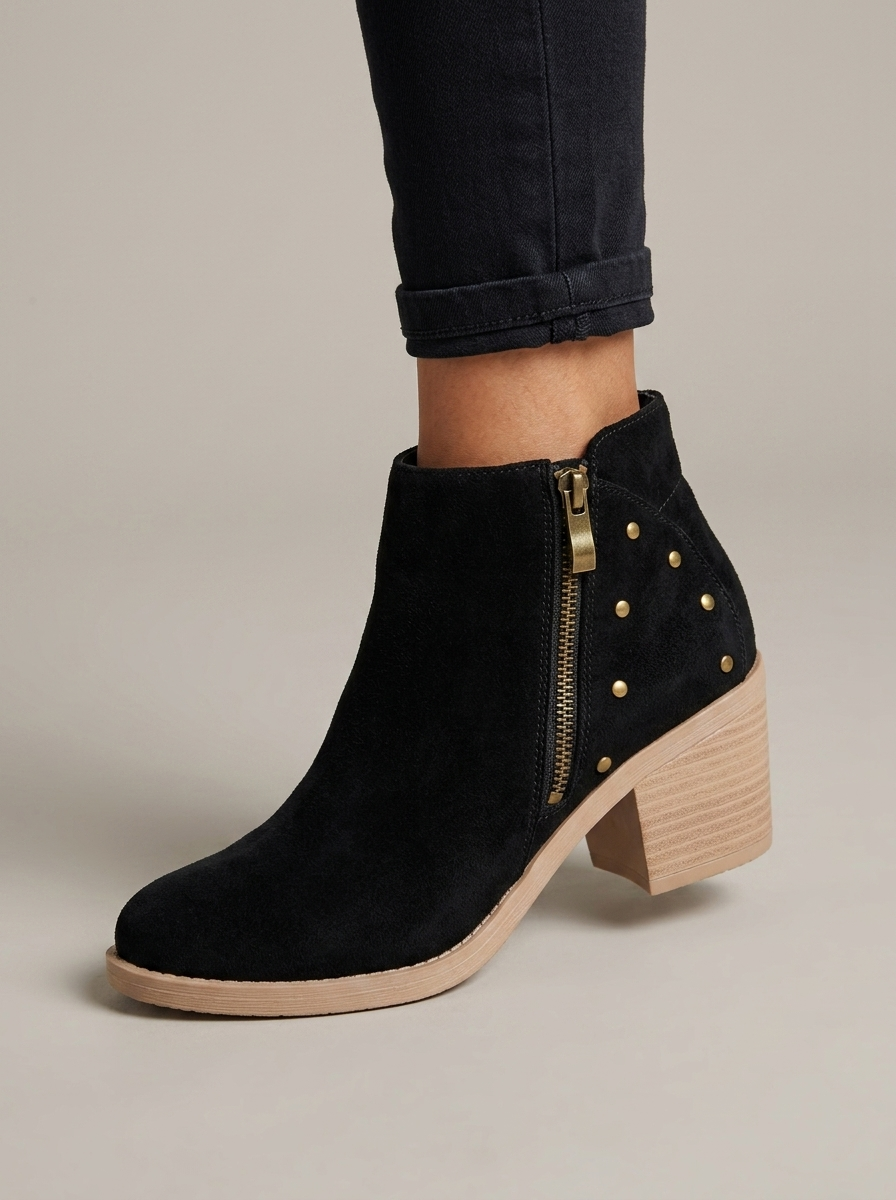 Botin de mujer Texas Negro - detalhe frente - ColomShop