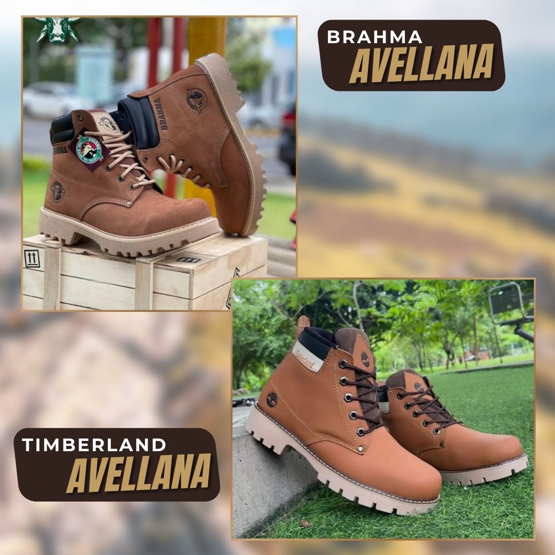 Combo Botas de Cuero Caballero