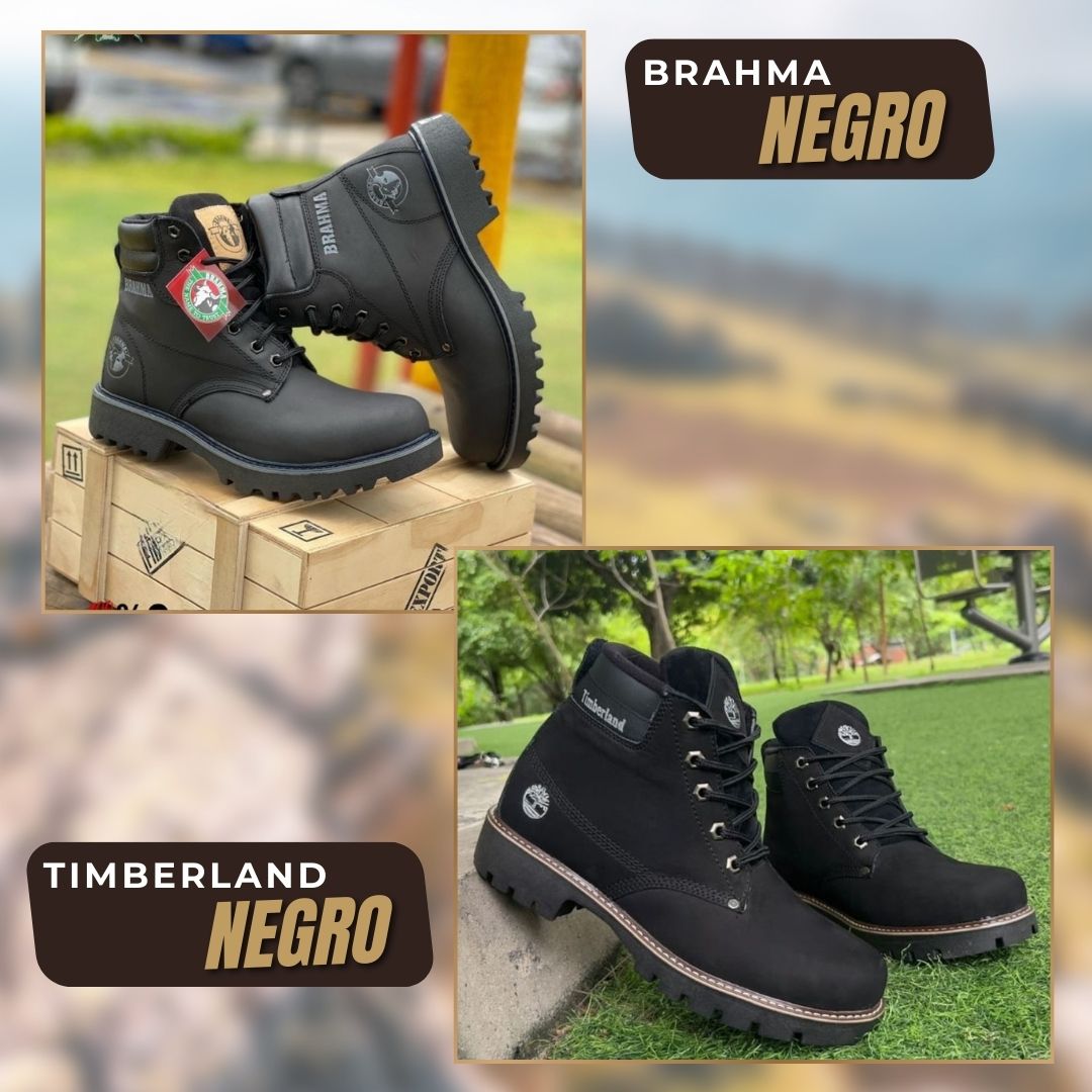 Combo Botas de Cuero Caballero