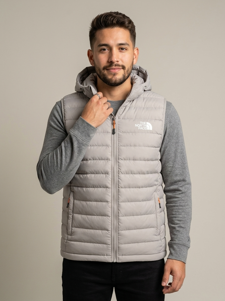 Chaleco North face hombre H136A-1 - GRIS PERLA - ColomShop