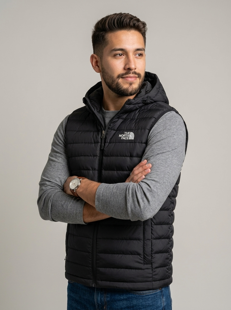 Chaleco North face hombre H136A-1 - NEGRO - lateral - ColomShop