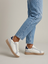 Tenis de mujer Frida Beige Gris - lateral - ColomShop