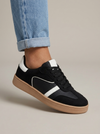 Tenis de mujer Julieta Negro Blanco - detalhe frente - ColomShop