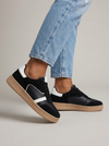 Tenis de mujer Julieta Negro Blanco - lateral - ColomShop