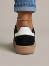 Tenis de mujer Julieta Negro Blanco - costas - ColomShop